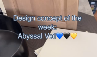 Abyssal Veil: Modern Kitchen Design